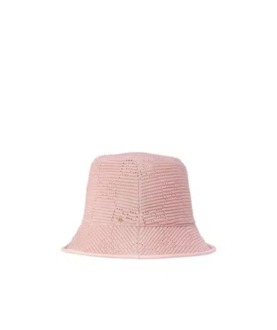 Gucci Gg Knitted Bucket Hat In Pink