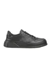 Gucci Chunky Sneakers Lace-up Perforated Panels In Black