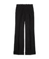 Gucci Gg Supreme Tailored Trousers In Black
