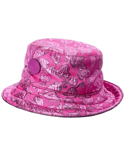Gucci Gg Lame Jacquard Reversible Bucket Hat In Pink