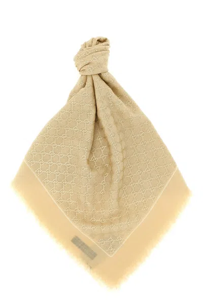 Gucci Neck Scarf Woman In Neutral