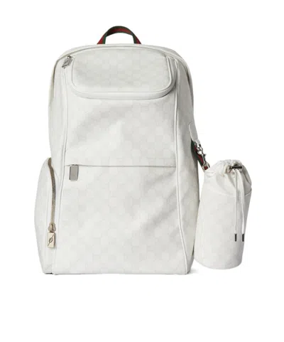 Gucci Gg Large Backpack In White