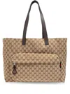 Gucci Large Gg Monogram Tote Bag In Neutrals