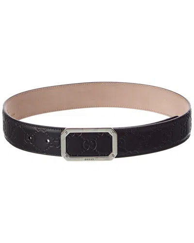 Gucci Gg Leather Belt
