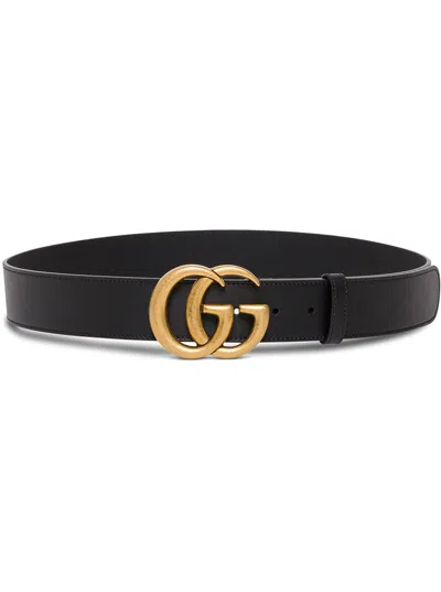 Gucci Gg Leather Belt Woman