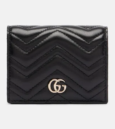 Gucci Gg Leather Bifold Wallet In Black