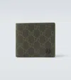 Gucci Gg Leather Bifold Wallet In Green