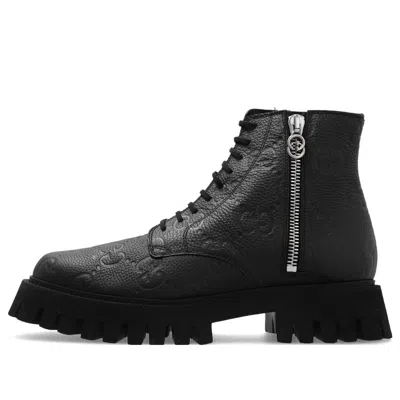 Gucci Gg Leather Boot 'black'