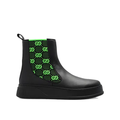 Gucci Gg Leather Boots Men