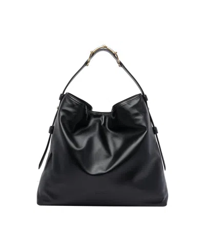 Gucci Gg Leather Card Case In Black