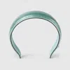 Gucci Gg Leather Hairband In Green