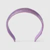 Gucci Gg Leather Hairband In Purple