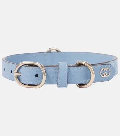 Gucci Gg Leather-trimmed Dog Collar
