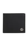 Gucci Bi-fold Wallet Gg Marmont Black Men In Black