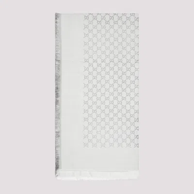 GUCCI GG LEGGERO LUREX CASHMERE SCARF
