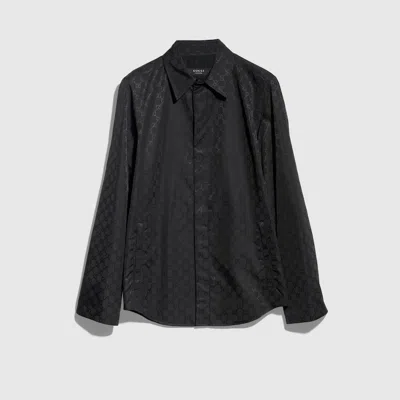 Gucci Gg Light Silk Faille Jacket In Multi