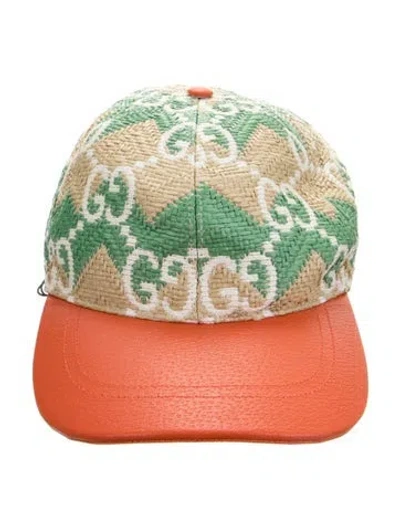 Pre-owned Gucci Gg Logo Baseball Cap W/tags In Green