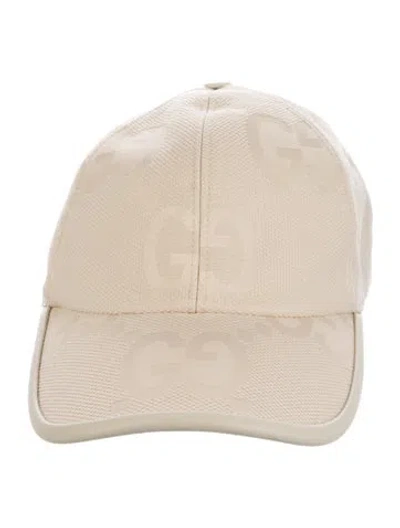 Pre-owned Gucci Gg Logo Baseball Hat In Neutral