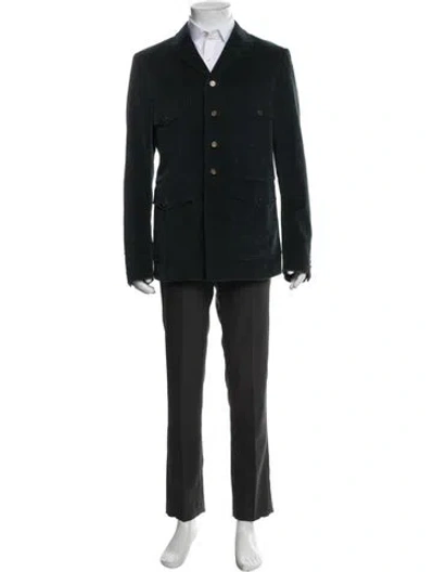 Pre-owned Gucci Gg Logo Blazer In Black