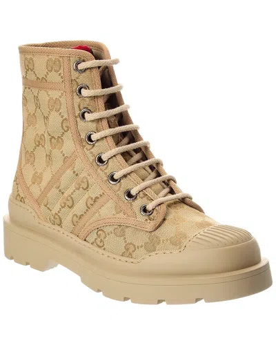 GUCCI GUCCI GG WEB CANVAS HIGH-TOP SNEAKER