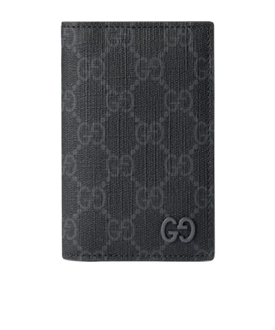 Gucci Gg Logo Cardholder In Black