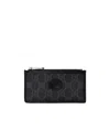 Gucci Gg Logo Cardholder In Black
