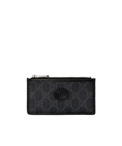 Gucci Gg Logo Cardholder In Black
