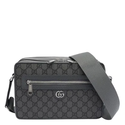 Gucci Gg Logo Crossbody Bag In Black