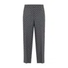 Gucci Gg Logo Flannel Wool Pants