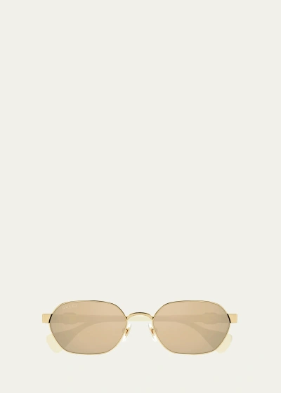 GUCCI GG LOGO METAL CAT-EYE SUNGLASSES