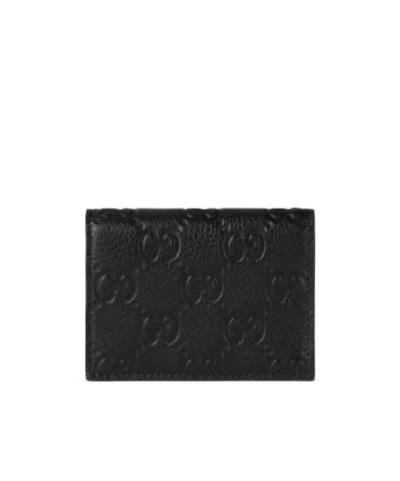 Gucci Gg Logo Mini Wallet In Black
