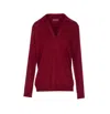 Gucci Ultrafine Wool Polo Shirt In Burgundy