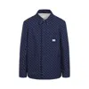 Gucci Gg Logo Long-sleeved Shirt In Blue White