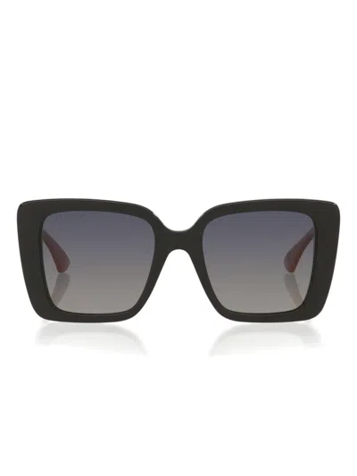 GUCCI GG-LOGO SQUARE-FRAME SUNGLASSES