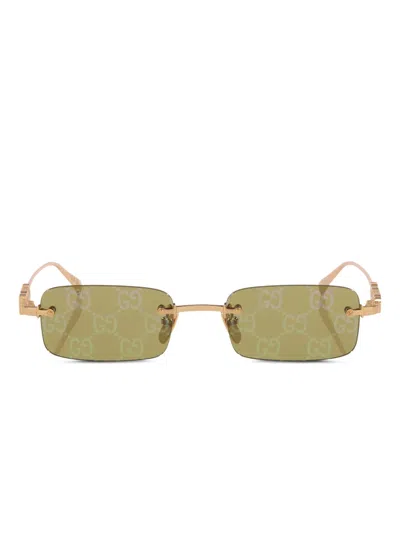 Gucci Gg-logo Sunglasses In Green