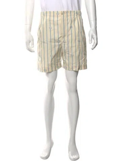 Pre-owned Gucci Gg Logo Swim Trunks W/ Tags In Neutrals