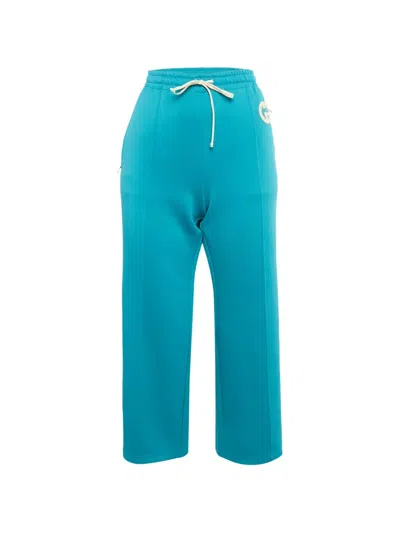 Pre-owned Gucci Gg Logo Trousers In Blue