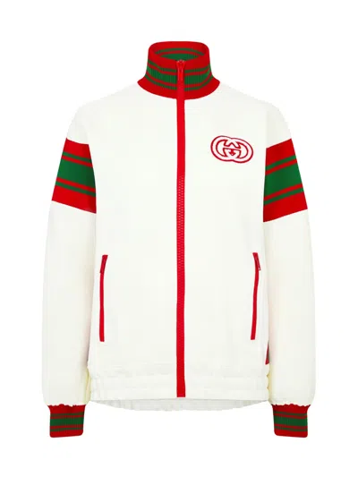 Gucci Women's Gg Logo Zip-up Track Jacket In Multi
