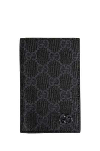 Gucci Gg Long Card Case In Black