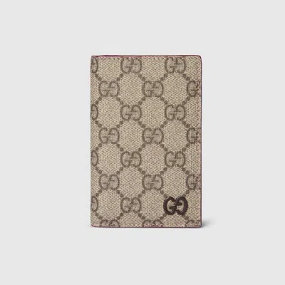 Gucci Gg Long Card Case With Gg Detail In Beige