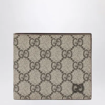 GUCCI GUCCI GG LONG CARD HOLDER BEIGE/EBONY MEN