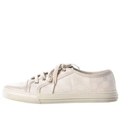 Gucci Gg Low Canvas 'cotton Washed - White'