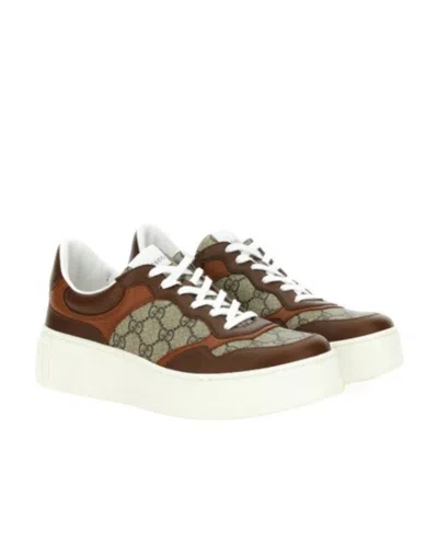 Gucci Gg Low-top Sneakers In White
