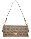 Gucci Gg Luce Canvas & Leather Shoulder Bag In Brown