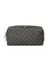 Gucci Medium Ophidia Interlocking Gg Pattern Washbag In Gray
