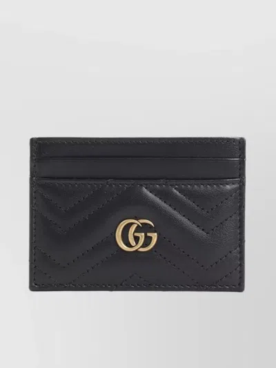 GUCCI GG MARMONT 2.0 CARD CASE CHEVRON