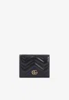 Gucci Gg Marmont Leather Card Case In Black