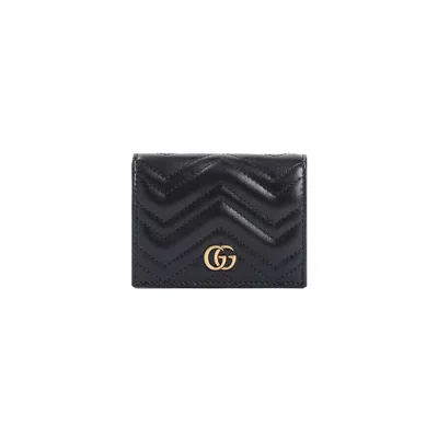 Gucci Gg Marmont 2.0 Credit Card Case Women In Black