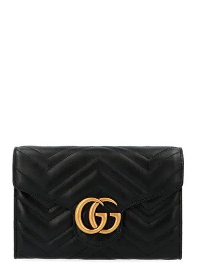 Gucci Gg Marmont 2.0 Mini Crossbody Bag In Black