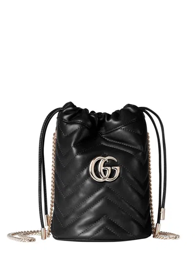 Gucci Item Gg Marmont 2.0 With Removable Shoulder And Ke In Black